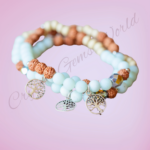Natural Om Mani Padme Hum Engraved 10 mm Beads Bracelet