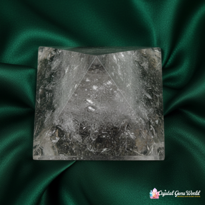 Transparent Quartz Crystal Pyramid-1