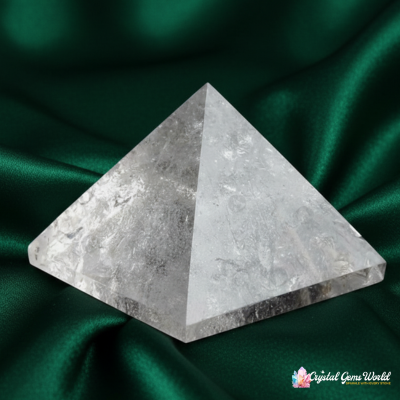 Transparent Quartz Crystal Pyramid