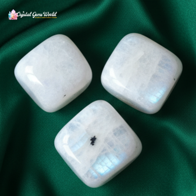 White Moonstone Tumble-1