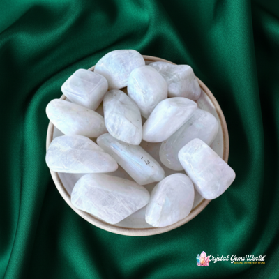 White Moonstone Tumble