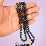 Crystal Black Obsidian Round Beads Jaap Mala (Energetic Protection)