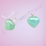 Crystal Green Aventurine Heart shaped Pendants (Luck & Love)