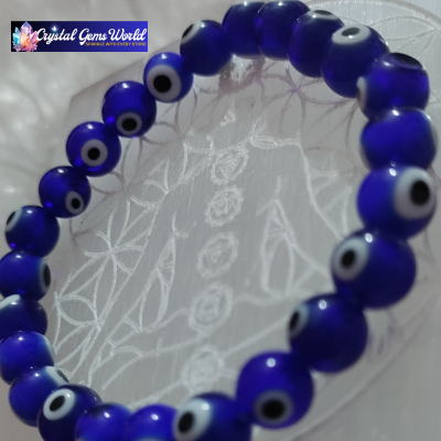 Crystal Protect from Negative Energy & Evil Spirit Bracelet (Evil Eye) - Abhimantrit & Certified