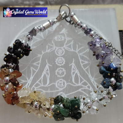 Crystal 7 Chakra Healing Crystal Bracelet – Natural Gemstone Energy Balancing